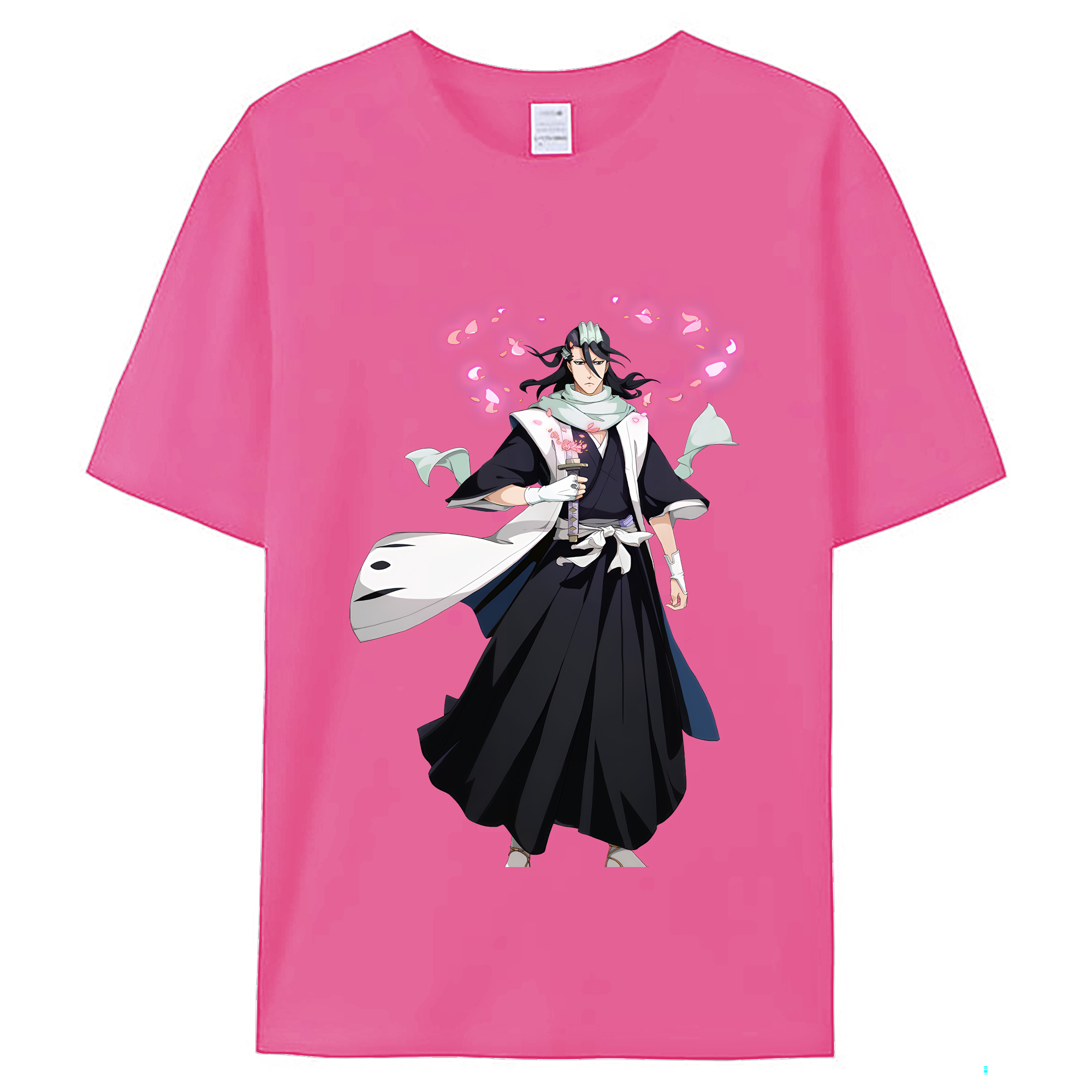 （画像用） ブリーチ くちき びゃくや BLEACH Kuchiki Byakuya レディースカジュアルプリントTシャツ（綿100％）